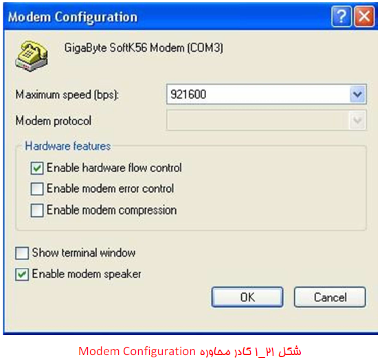modem configuration